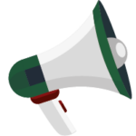 graphic showing a megaphone. Representing impartial advice on Vena