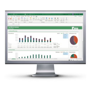 image of a monitor showing the Vena platform